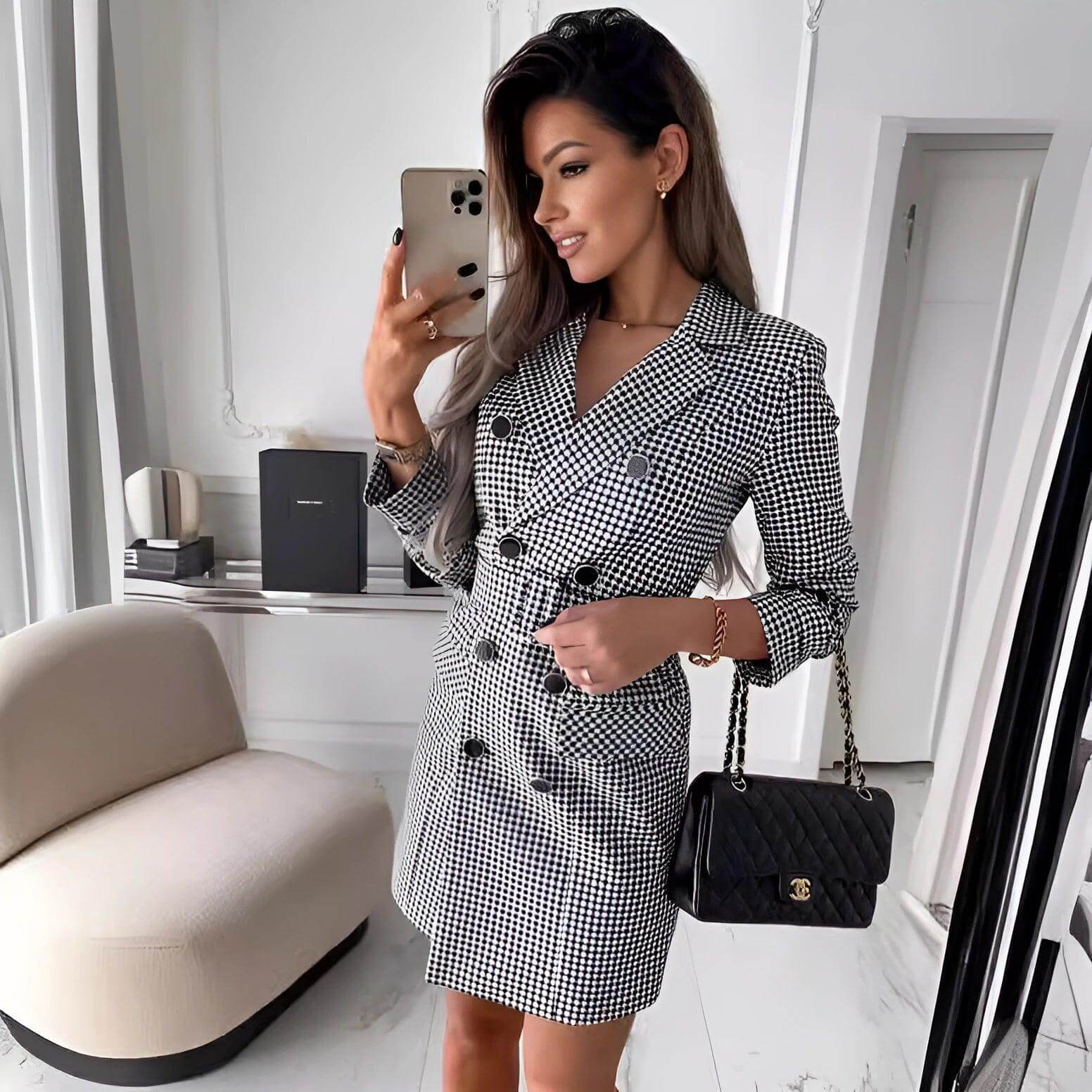 Clarissa Check™ – Top-Rated Blazer Dress